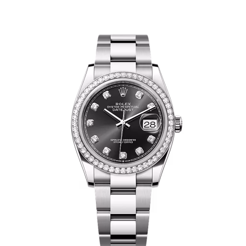 Rolex Datejust Diamond Bezel Black Diamond Dial